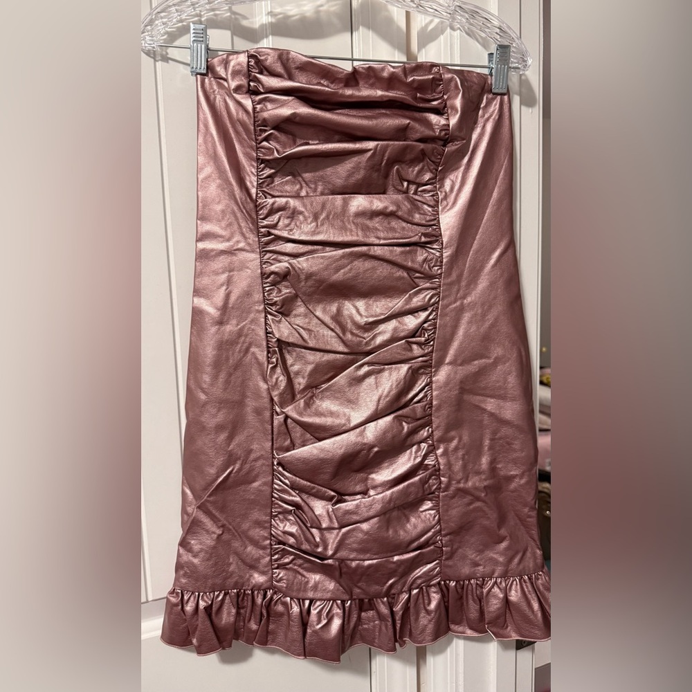 Forever 21 Rose Gold Metallic Dress